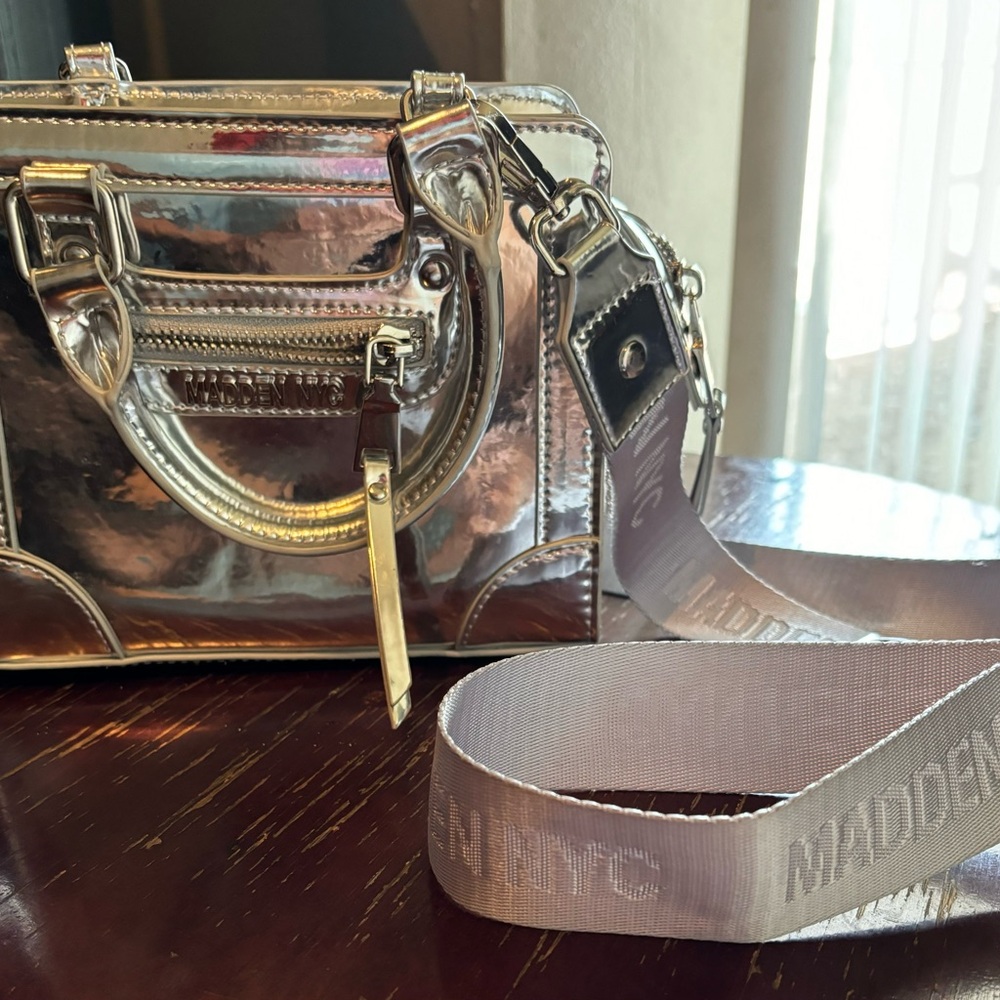 Silver Metallic Women's Bag